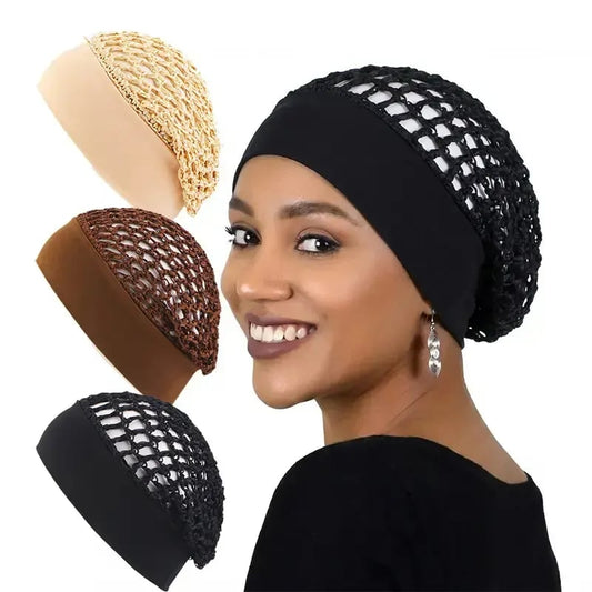 💖Hot 50% OFF🌹🌙 Stretchy Wide-Edge Sleeping Cap Set