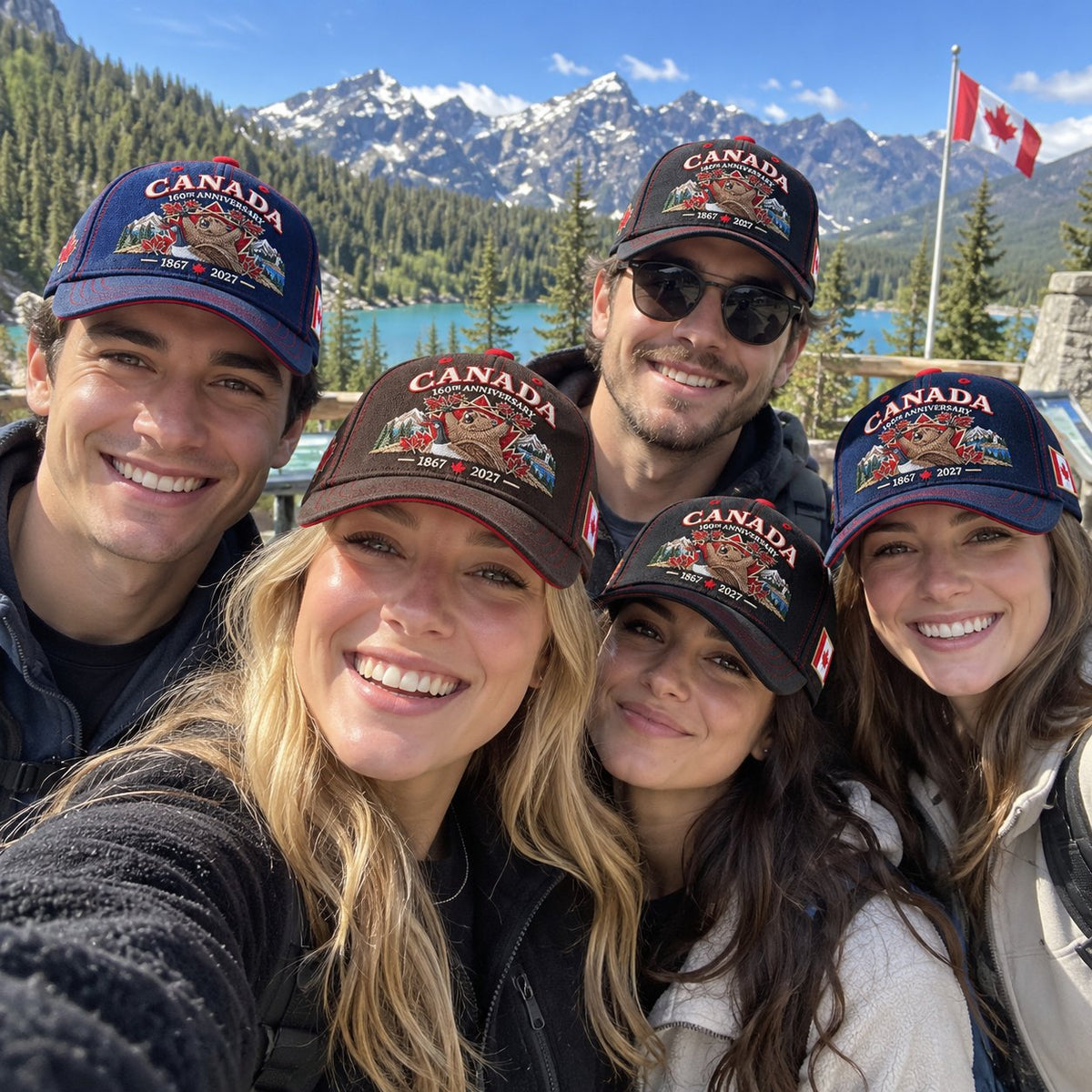🍁 Canada 160th Anniversary 1867–2027 – Premium Embroidered Heritage Cap (100% Cotton)