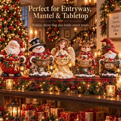 🎄✨ Lighted Christmas Candy Bowl Collection – 5 Festive Holiday Designs