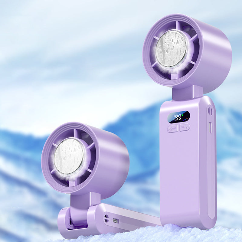 🔥Handheld Portable Fan with Ice Cooler