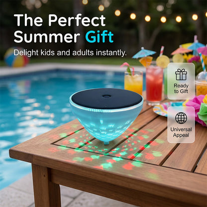 Solar Floating Pool Light – Fish-Pattern Projection Light for Pool, Pond & Outdoor Water Décor
