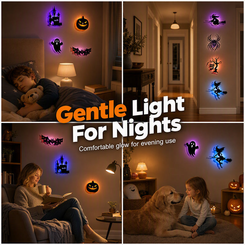 🎃Halloween Glow in Dark Wall Stickers🦇🪄
