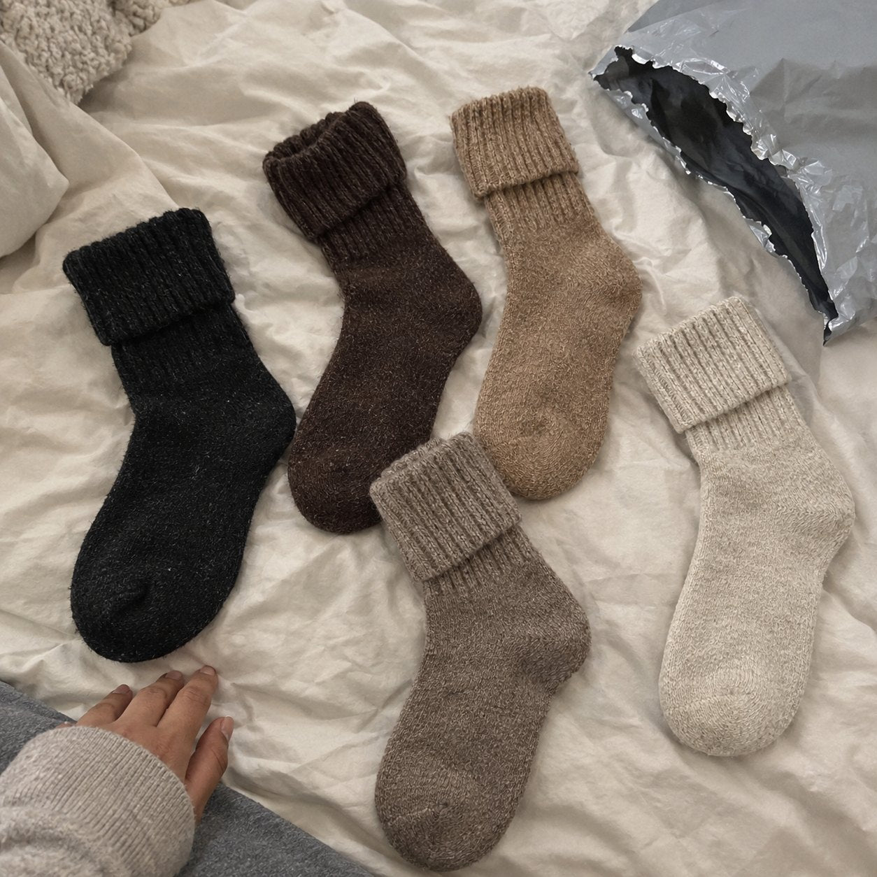 Five-shade sock pack